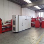 Linea di spargimento polvere termoplastica doppia